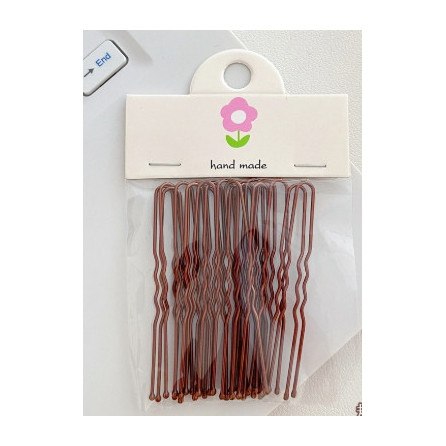 Шпильки в упаковке 20 шт, коричневые